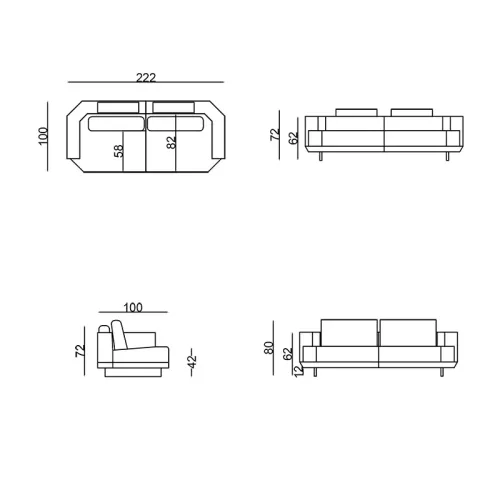 Hazenkamp Colmar-Sofa (3-Sitzer) (201180)