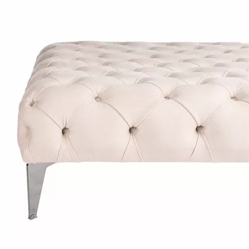 Hazenkamp Neu Scala Hocker 100x100x40cm weiß/creme (114461)