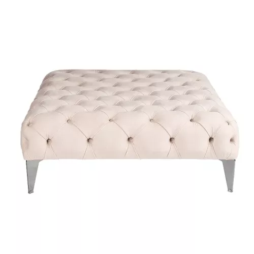 Hazenkamp Neu Scala Hocker 100x100x40cm weiß/creme (114461)